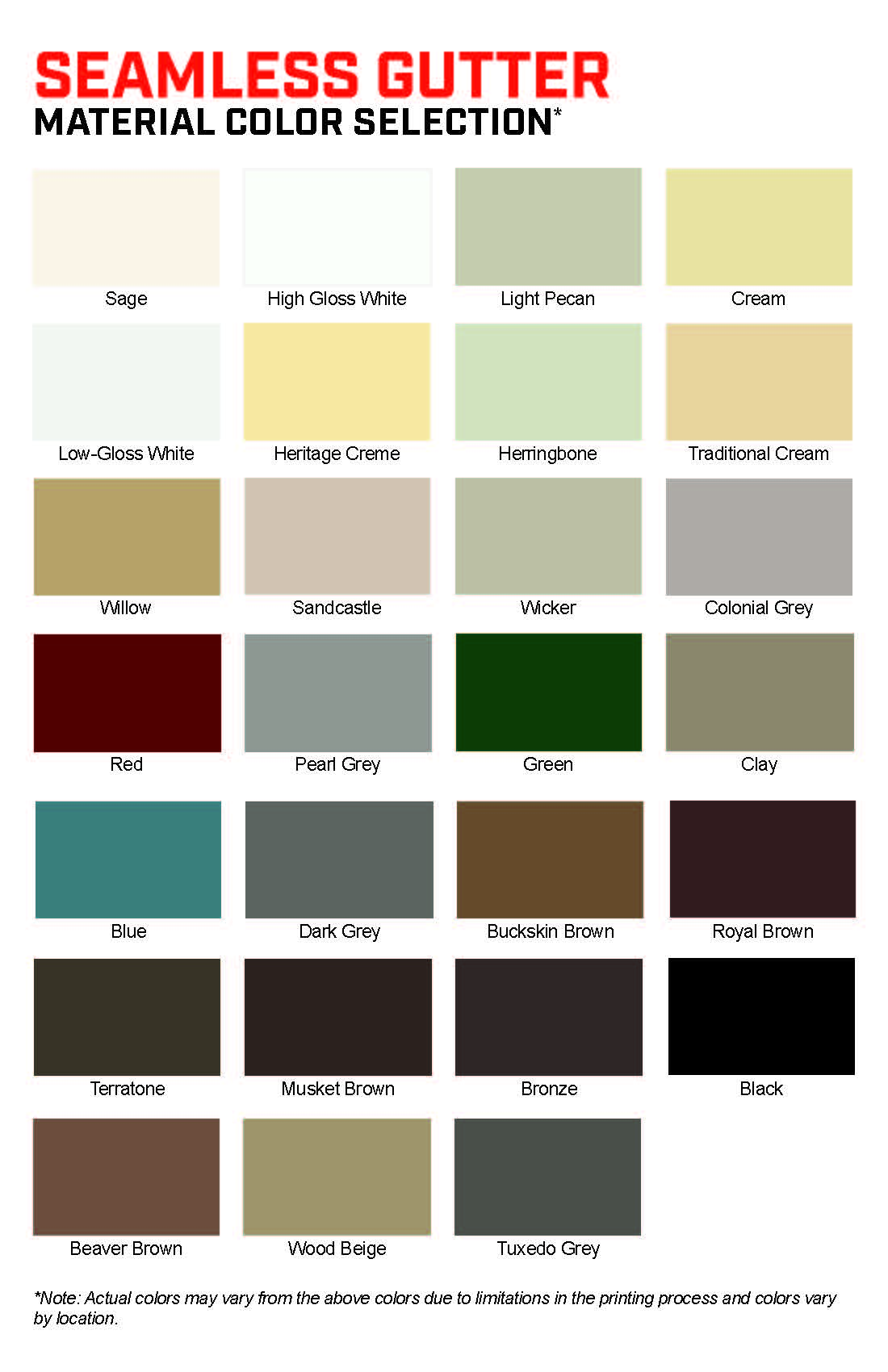 Metal Colors | Metal Buildings | Albertville, AL